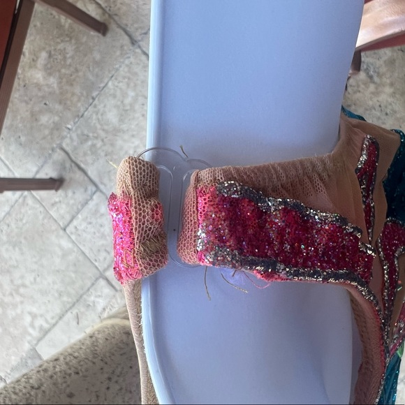 Professional Synchro Artistic Swimming Mermaid Swimsuit w/head piece - Picture 16 of 16